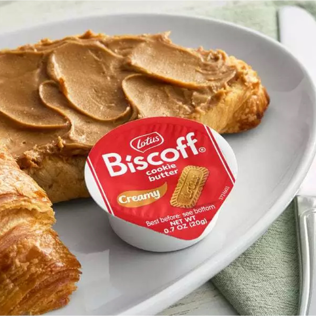 COMBO 5-10 HŨ 20g BƠ PHẾT BÁNH MÌ, CRACKER "SIÊU NGON" Lotus Biscoff Creamy Cookie Butter Spread Cup