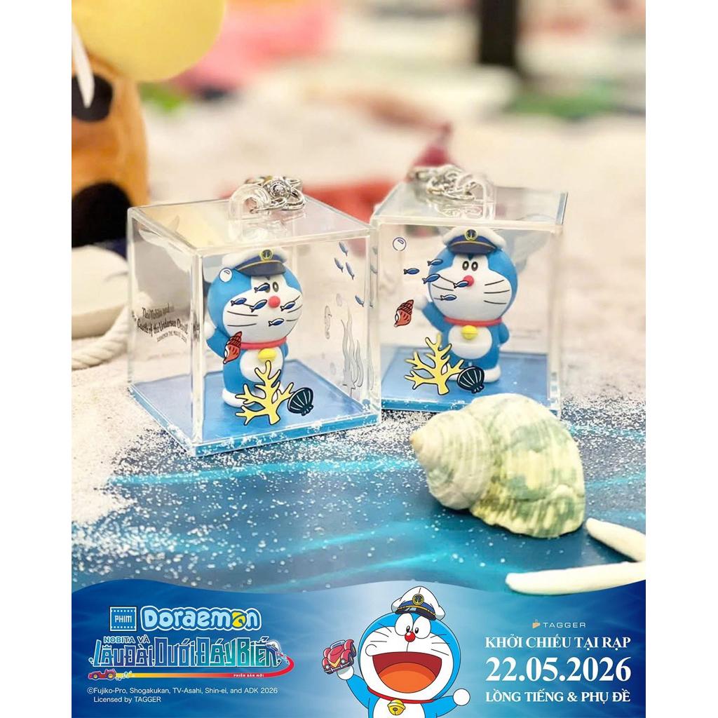 [LOTTE] Móc khoá Doraemon Movie 2026 - Móc khoá phim Doraemon - Nobita và Lâu đài dưới đáy biển (Phi