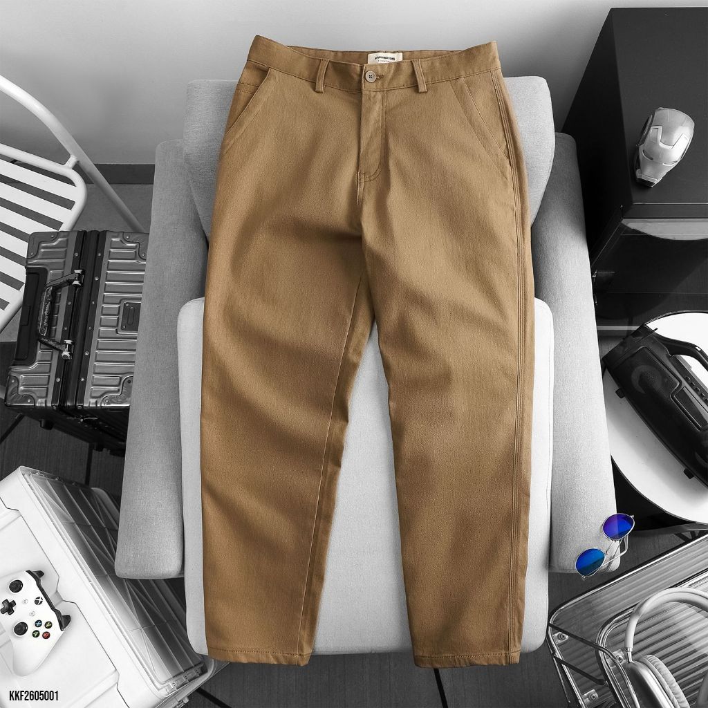 JANSHOP Quần Dài Kaki Regular Tyran, Chất Vải Kaki Thoáng Mát Dễ Chịu, Đứng Form Thanh Lịch, Lịch Lã