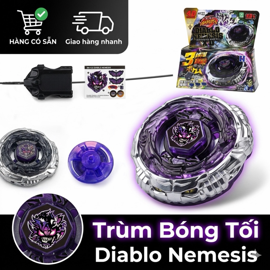 Con quay vô cực Trùm Bóng Tối. Con quay DIABLO NEMESIS 2.