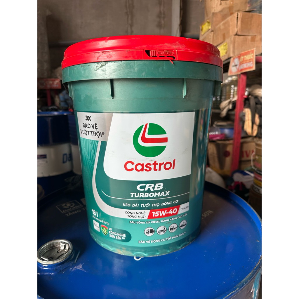 Nhớt động cơ Castrol Turbomax 15w40 CK4 - Xô 18L