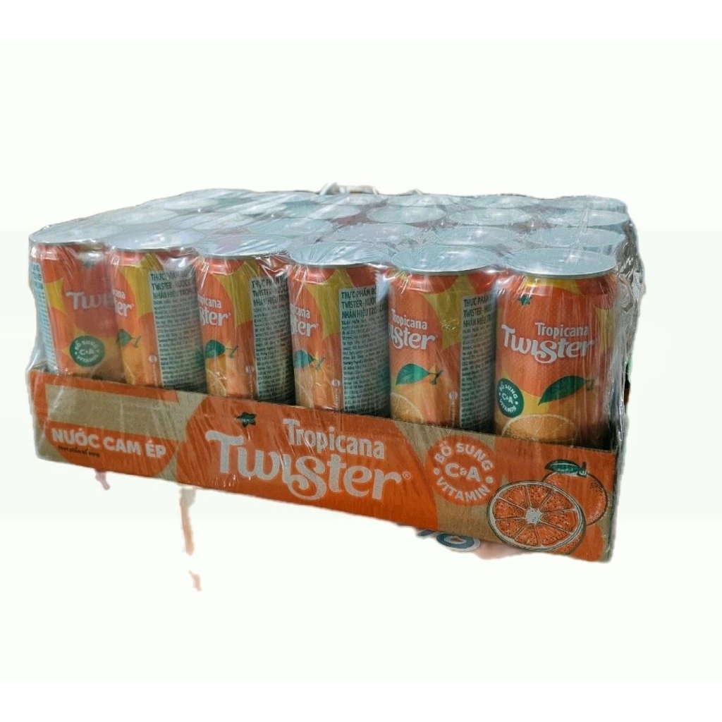 1 Thùng 24 lon cam ép Twister