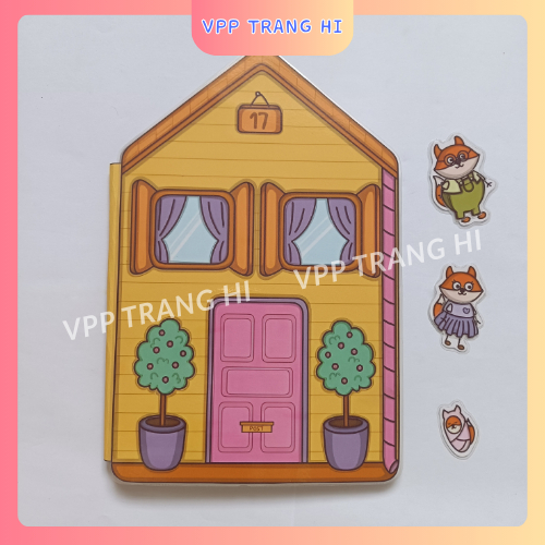 [SP hoàn thiện] Nhà Búp Bê Bằng Giấy, chủ đề Nhà của Heo Peppa Pig, Peppa Pig house
