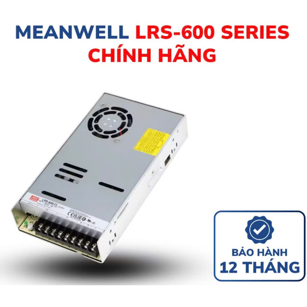 Nguồn Tổ Ong Meanwell 600W LRS-600-12, LRS-600-24, LRS-600-27, LRS-600-36, LRS-600-48, LRS-600N2-12