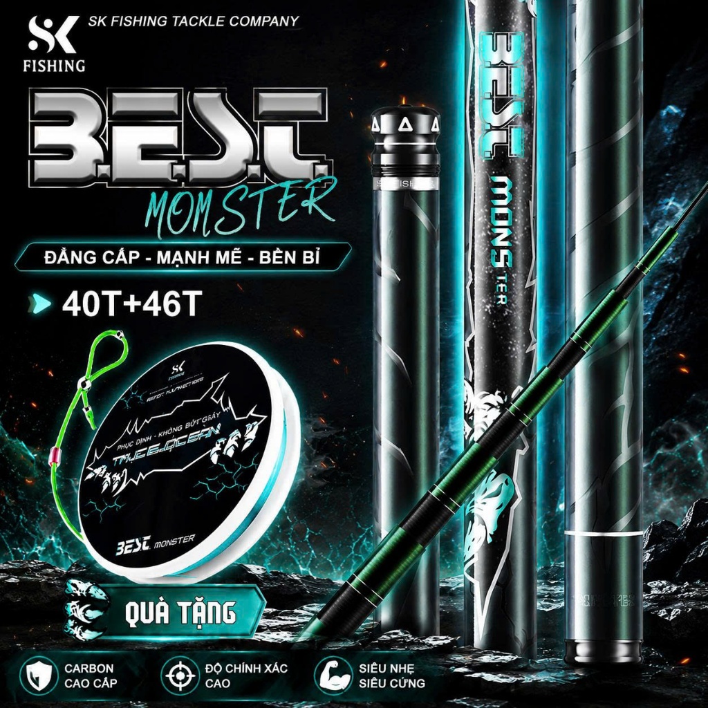 Cần Câu Đài SK FISHING BEST Monster 4H Bản Tổng Hợp