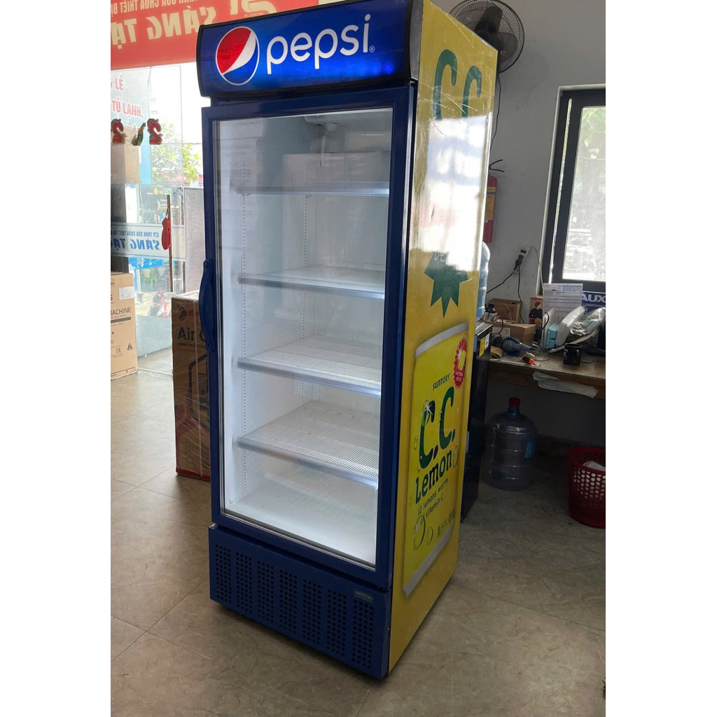 Tủ mát Pepsi 625 lít đã qua sdung nguyên zin chỉ giao HCM, Long An, Bình Dương, Biên Hoà chat trước 