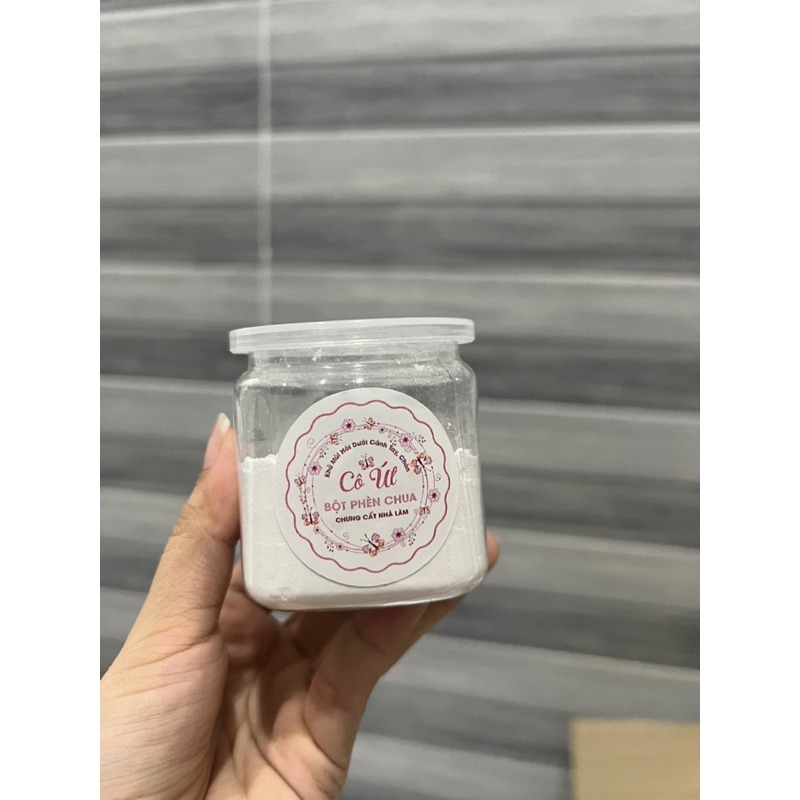 50GR BỘT PHÈN CHUA NGUYÊN CHẤT CHƯNG CẤT,KHỬ MÙI DƯỚI CÁNH TAY ÁO