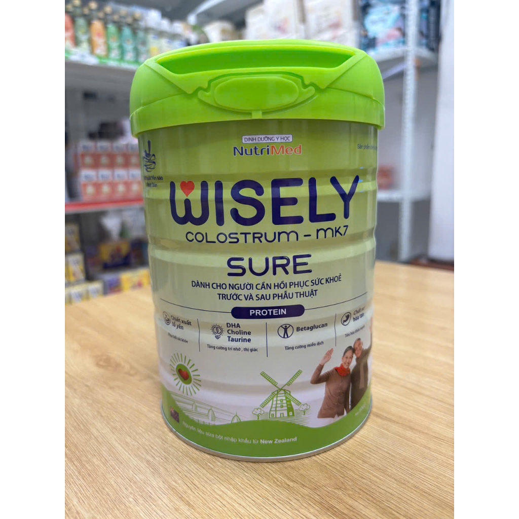 Sữa bột wisely sure dành cho người cần hồi phục sức khỏe trước và sau phẫu thuật