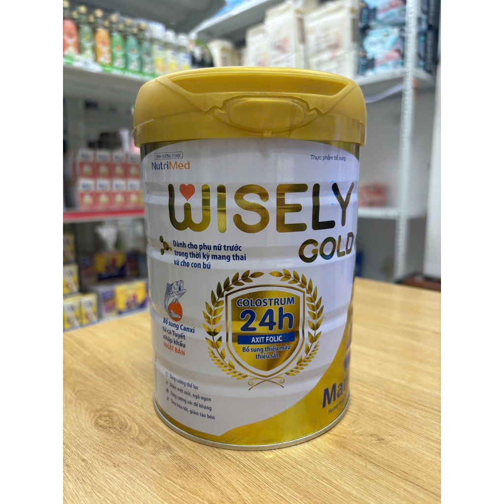 Sữa bột wisely gold mama dành cho phụ nữ trước trong thời kỳ mang thai và cho con bú