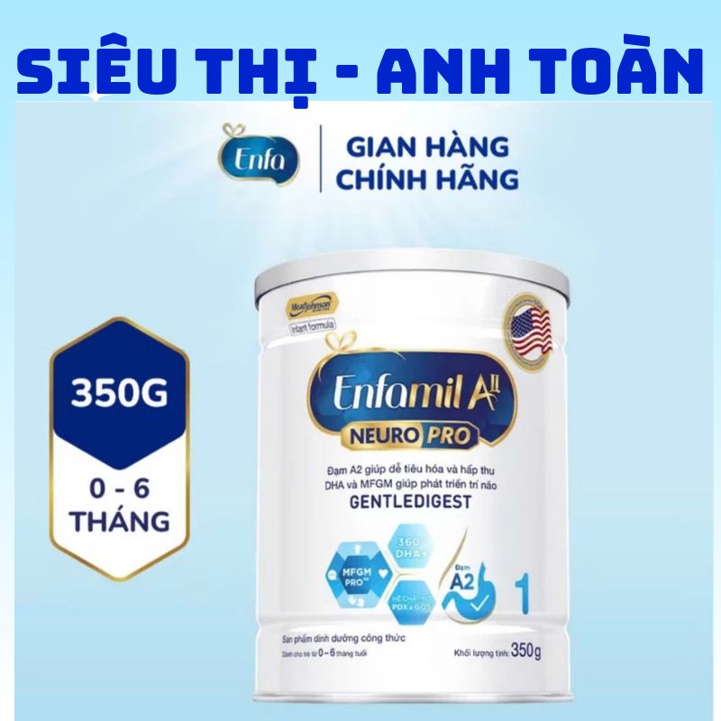 Sữa Enfamil A2 NeuroPro Số 1 /350gr– Sữa A2 Chính Hãng Cho Bé