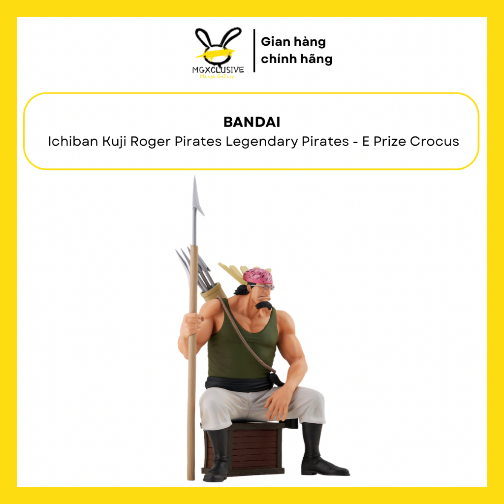 Mô Hình Chính Hãng Bandai Ichiban Kuji - One Piece Roger Pirates Legendary Pirates E Prize Crocus