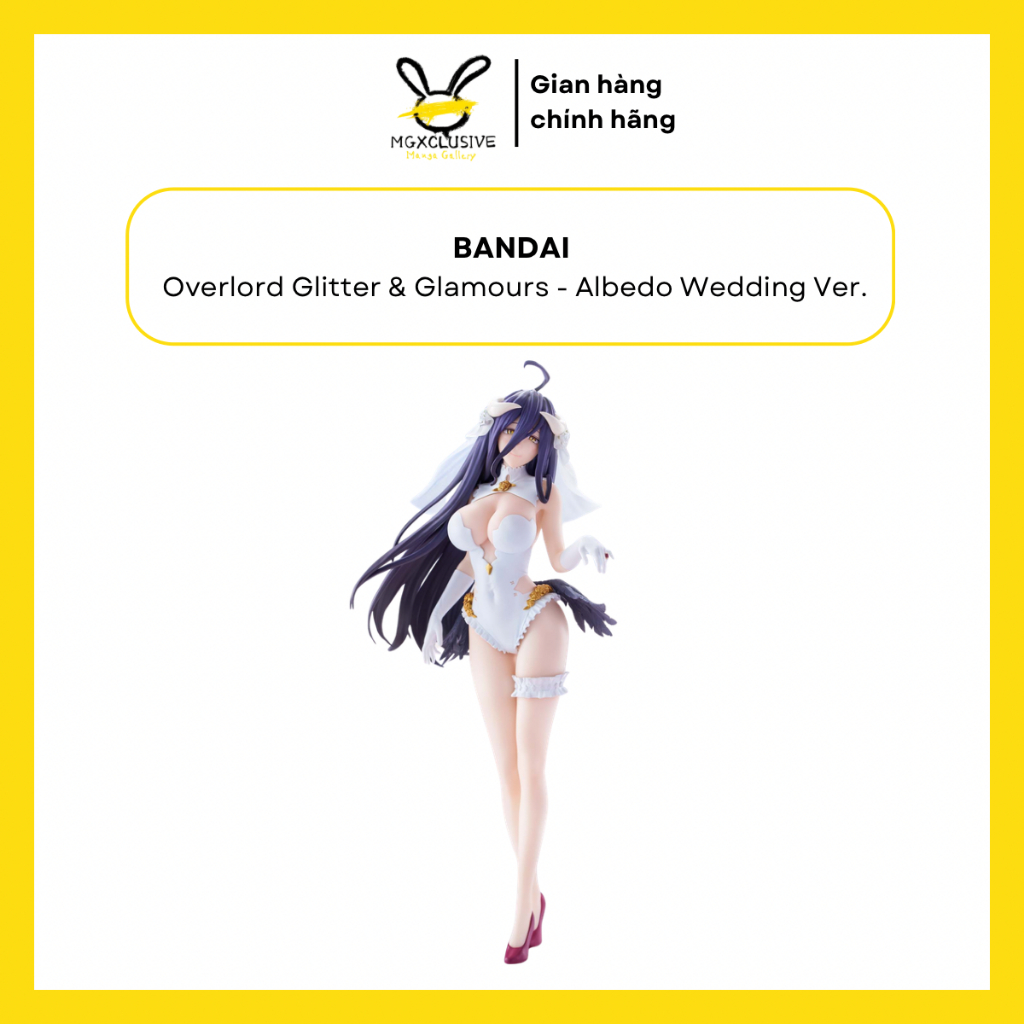 Mô Hình Chính Hãng Bandai GLITTER & GLAMOURS - Overlord Albedo Wedding Ver.