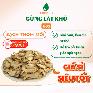 Gừng lát khô [SỈ 1KG GIÁ TỐT] dùng đốt với bếp xông thảo mộc giúp Khử mùi, Thanh lọc, Thanh tẩy nhà cửa, Xua côn trùng
