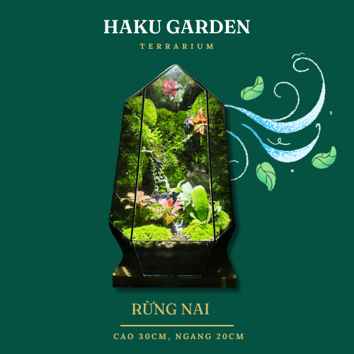 Bể Terrarium Rừng Nai (kèm đèn gỗ và túi quà)