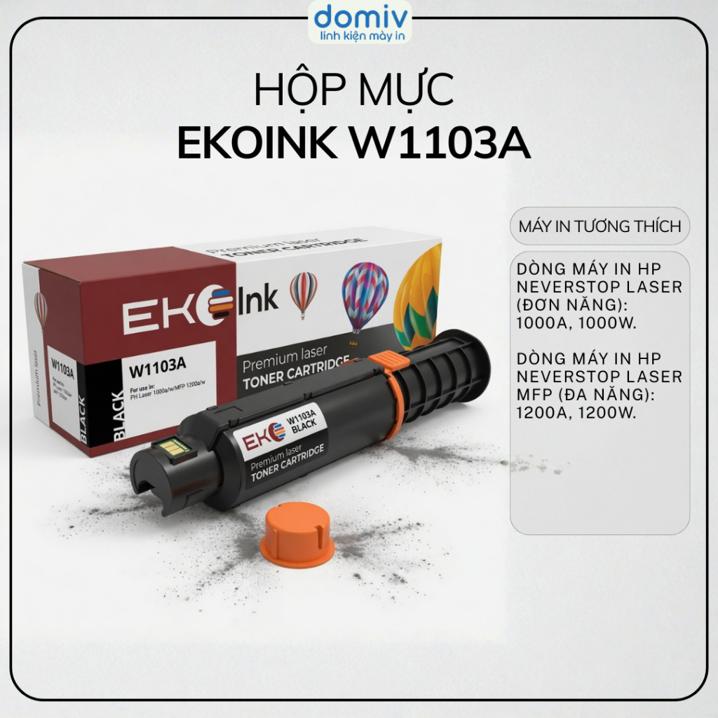 Hộp Mực Ekoink Brother TN2385 Cho HL2321D 2361DN 2366DW MFC2701 DCP2520 Cartridge Dễ Lắp