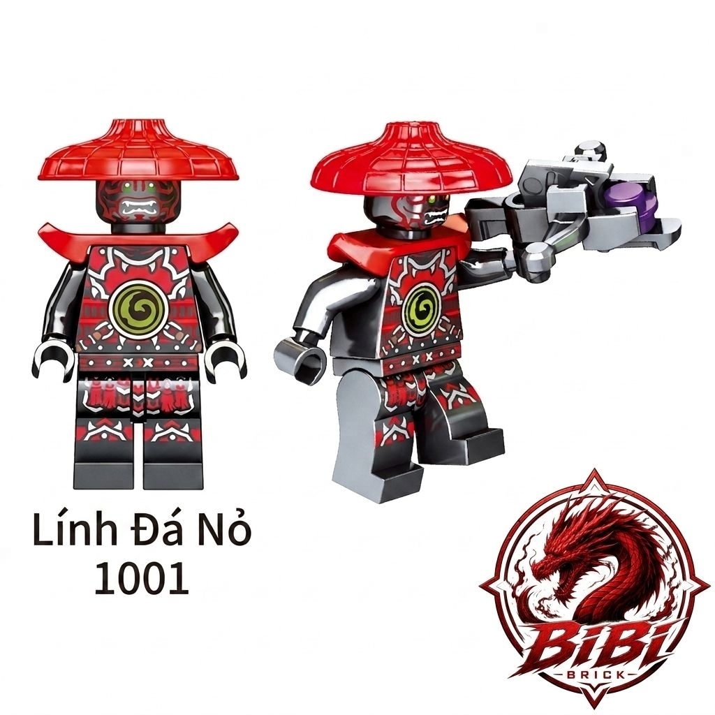 Mã 1001-Lính Đá Nỏ-Stone Army-Lắp Ghép Minifigures Ninjago season 2