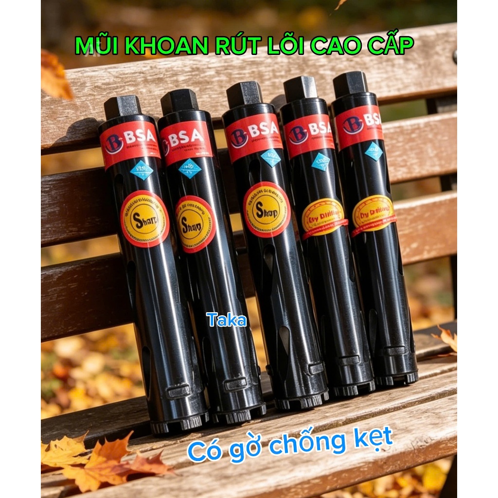 Mũi khoan rút lõi có gờ chống kẹt Φ 63 mm BSA lõi kim cương nhân tạo nhập khẩu cao cấp giá 1 chiếc