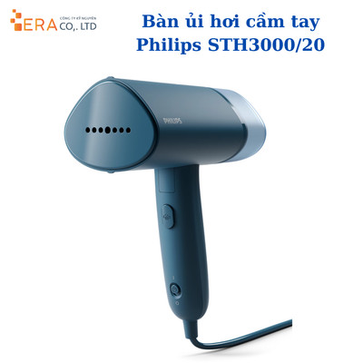 Bàn Ủi Hơi Nước Cầm Tay Philips STH3000/20, 1000W - Hàng Chính Hãng Bảo Hành 24 Tháng