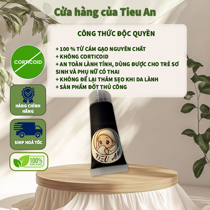 Tuýp Dầu Cám Gạo NẾP Nguyên Chất 100% [ Hiệu quả cao ] Cho Viêm Da Cơ Địa, Vảy Nến