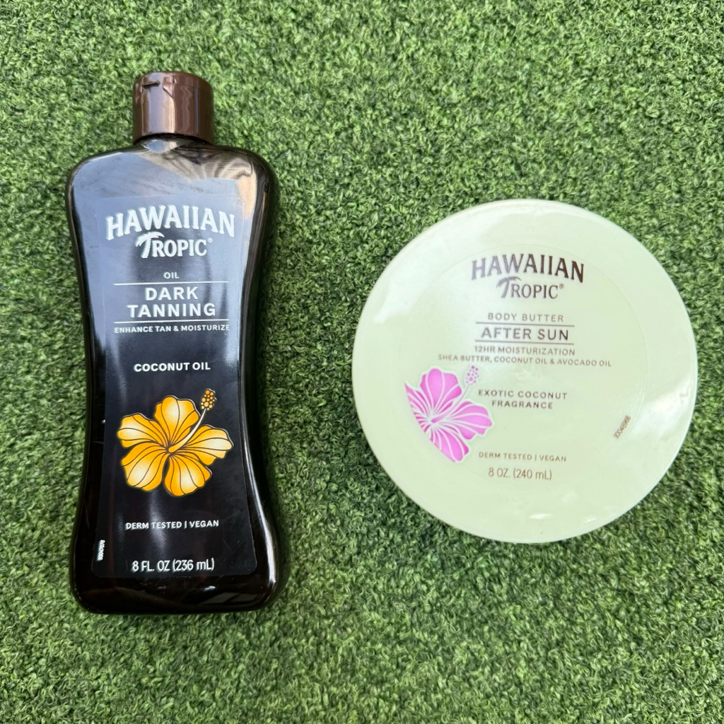 [Hàng Mỹ] Hawaiian Tropic Dark Tanning Oil & After Sun Body Butter