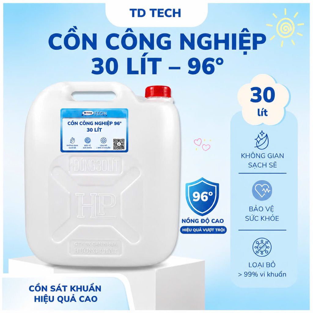 Cồn Sát Khuẩn Ethanol Cồn 70 độ,Cồn 96 Độ- TD TECH