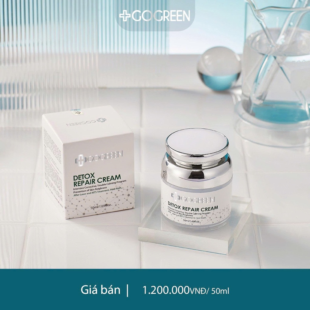 Kem dưỡng phục hồi thải độc go green DETOX REPAIR CREAM 50ml