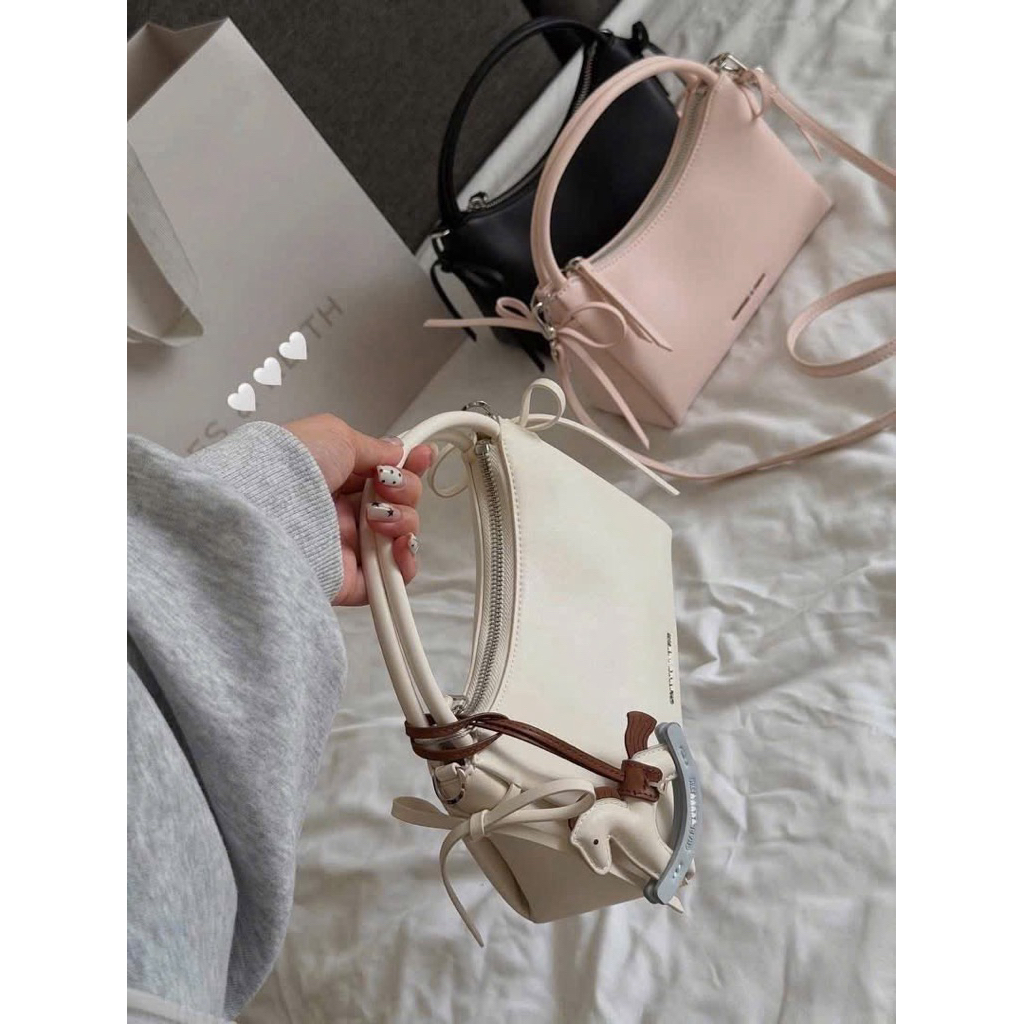 Túi đeo chéo nữ Hazel Bow Top cầm tay