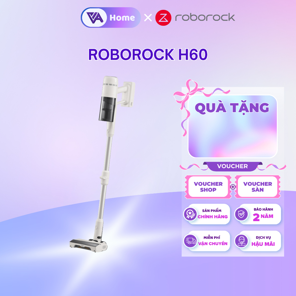 [ROBOROCK] Roborock H60 máy hút bụi cầm tay không dây cao cấp - Bộ lọc 5 lớp - Bh 2 năm