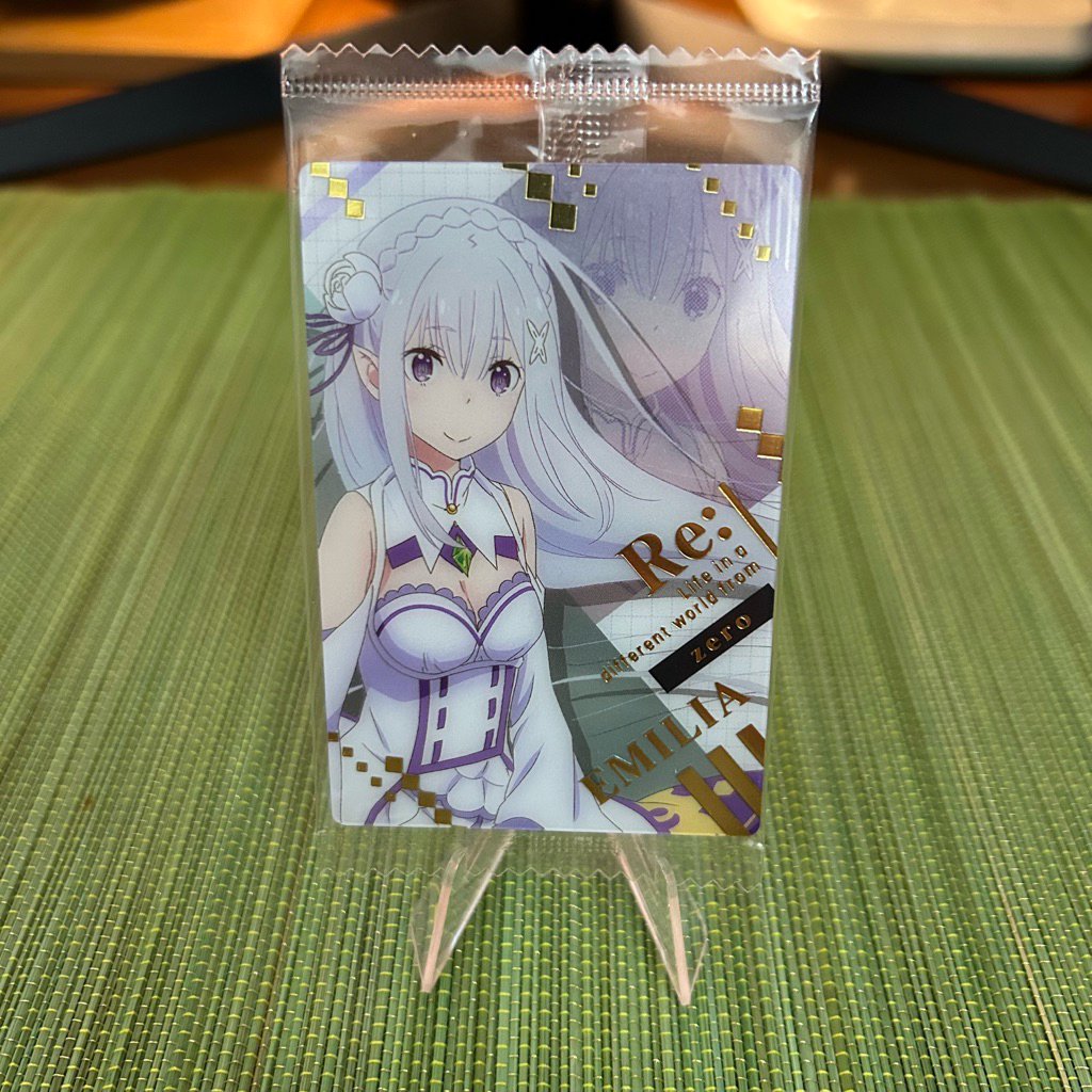 Thẻ metal wafer SP nhân vật Emilia • Re:zero