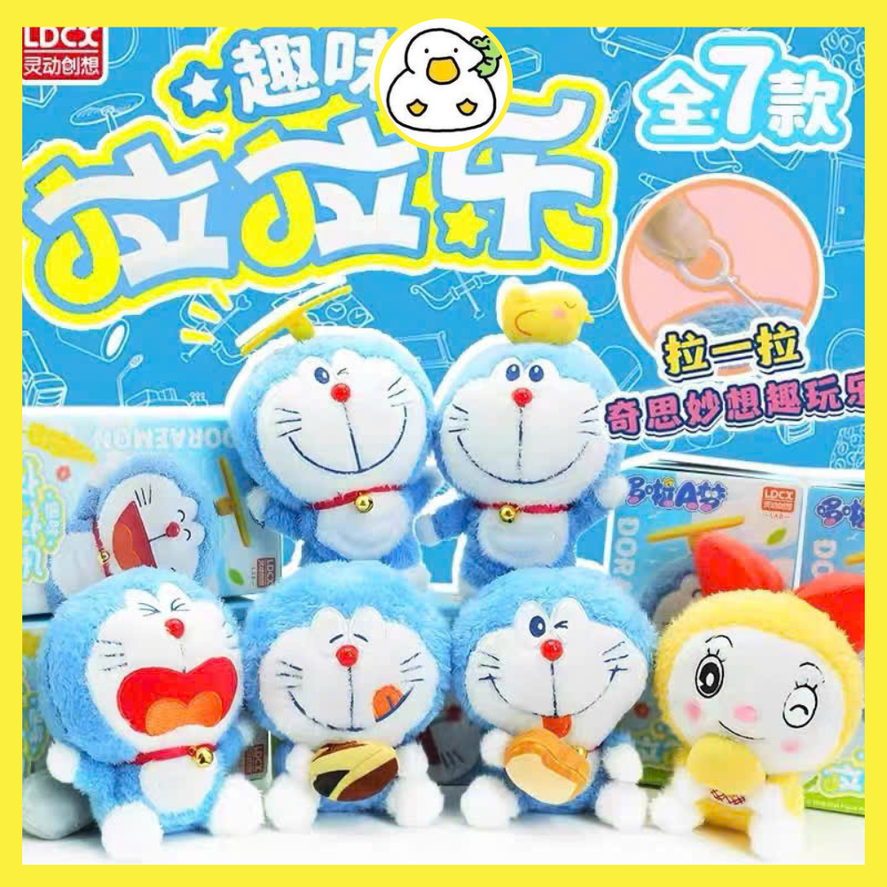 Blindbox Doraemon Hobbies có dây kéo cử động chính hãng