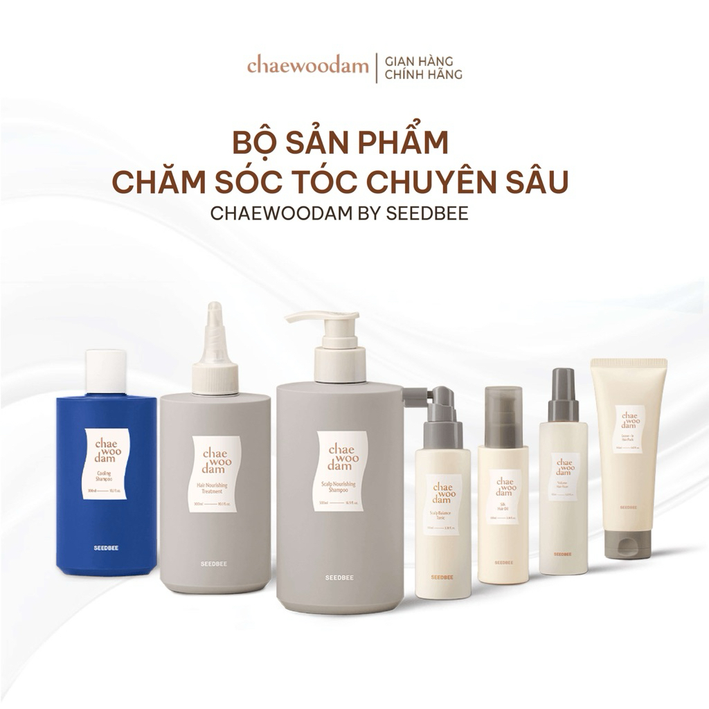 Bộ Sản Phẩm Chăm Sóc Tóc Chuyên Sâu CHAEWOODAM by Seedbee.