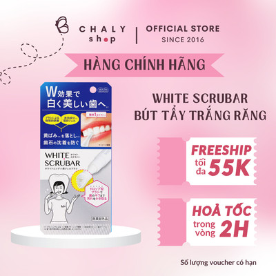 Bút White Scrubar Mouth Manager tẩy trắng răng 2ml Nhật
