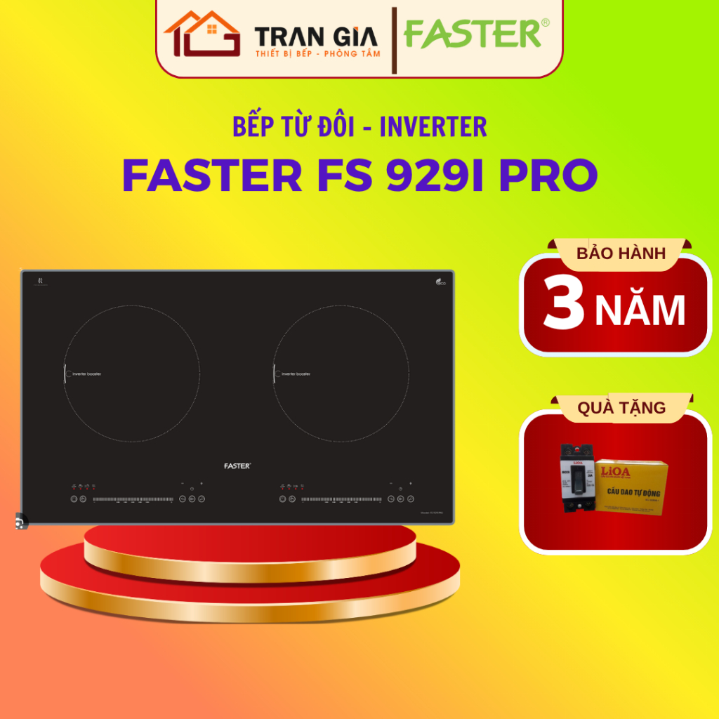 Bếp từ Faster FS 929i Pro Bếp từ đôi inverter Faster FS 929iPro, Công nghệ mạch mới nhất