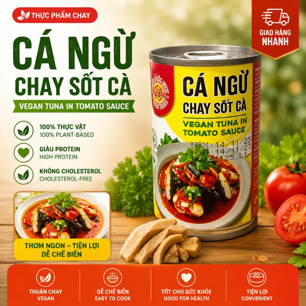 Cá Ngừ Chay Sốt Cà 150g _ Thực Phẩm Chay Cao Cấp_ BT Mart_99