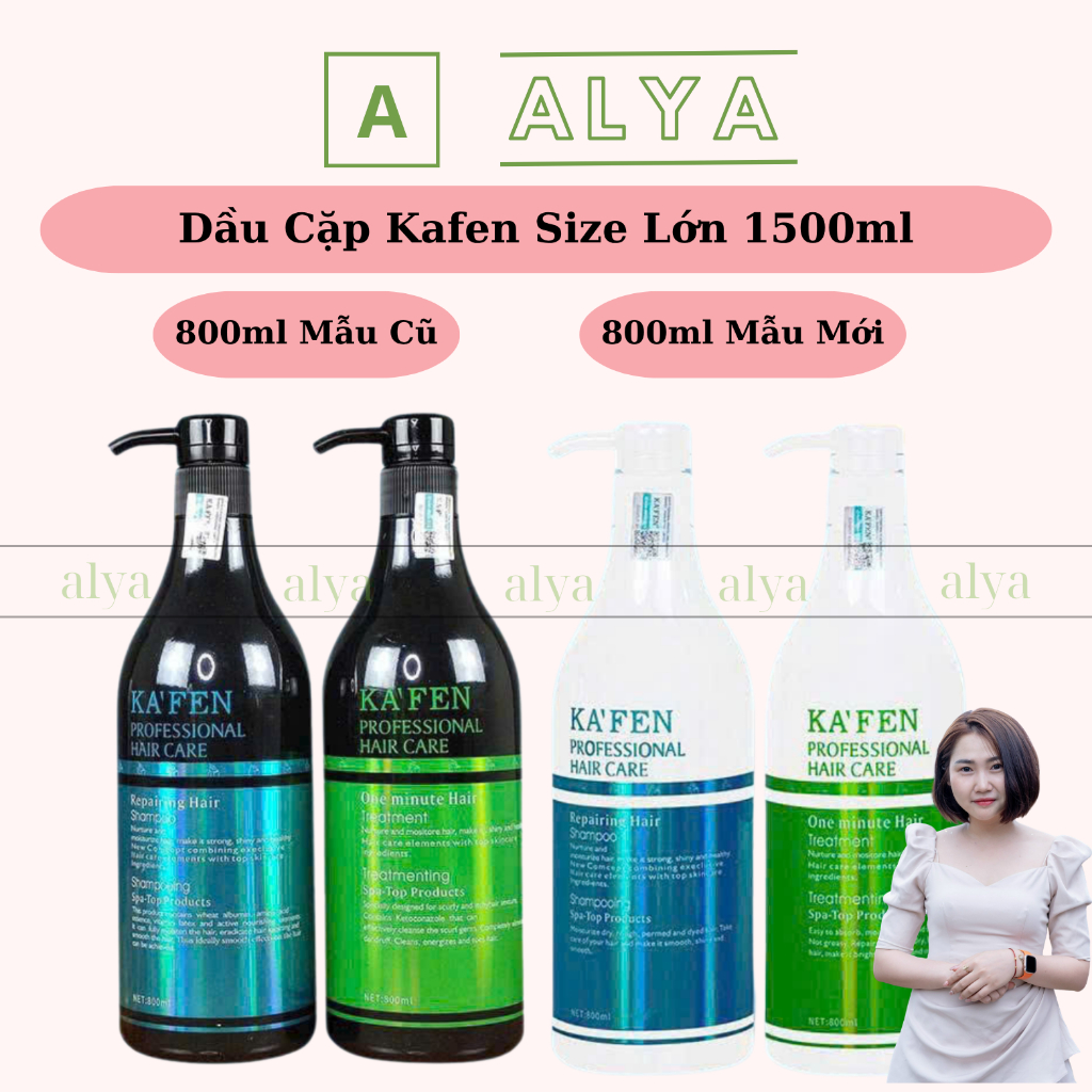 Cặp dầu gội xả Kafen Hoàn Hình 800ML | Phục Hồi Tóc Hư Tổn, Tóc Nát, Tóc Yếu. Nhập khẩu và phân phối