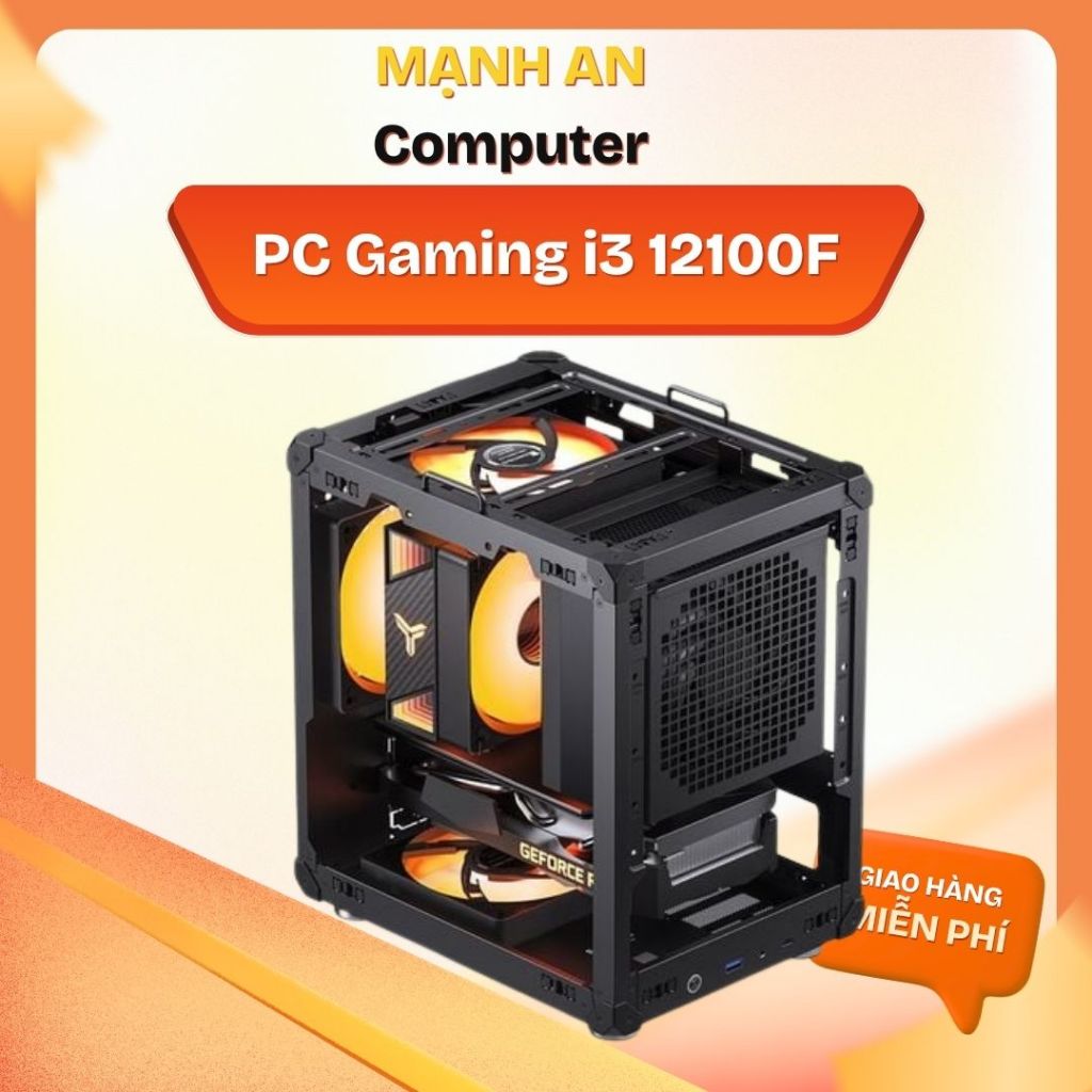 PC Gaming i3 12100F ram 16GB main H610 VGA RTX 3050