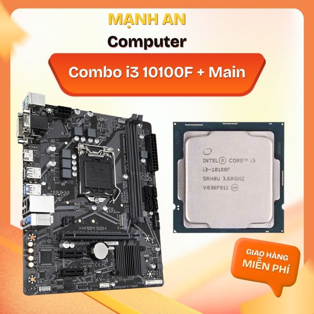 Bộ PC Combo i3 10100F + B460 + Ram 8/16Gb Quốc Dân Luôn ạ