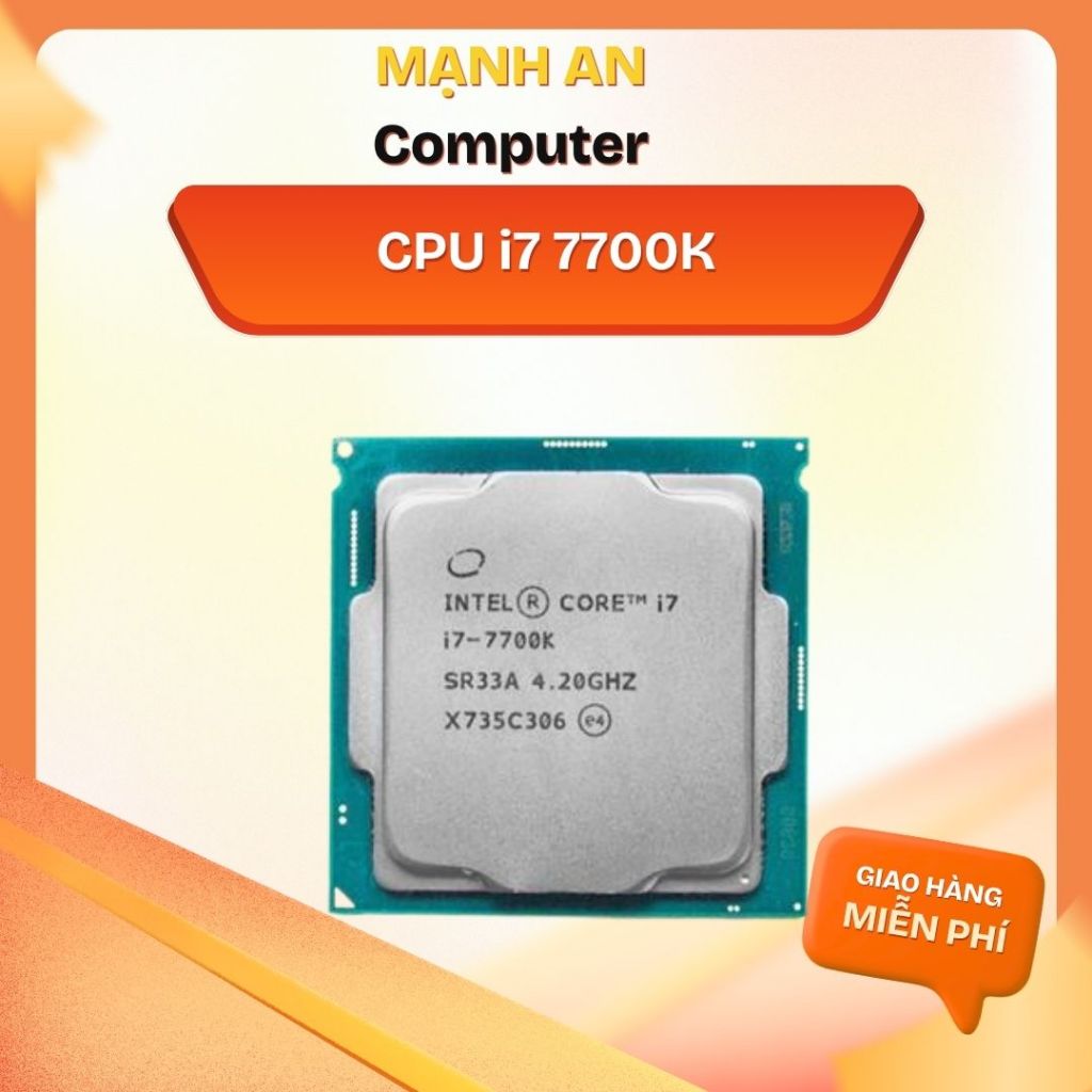 CPU i7 7700K | i7 7700 | i6 6700K | i7 6700 chạy main Z170 Z270 H170 H270 B150 B250 socket LGA 1151V