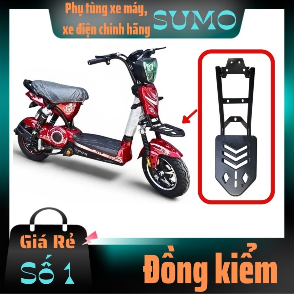 Giá đỡ giỏ xe điện, baga xe điện M133 loại mặt tôn