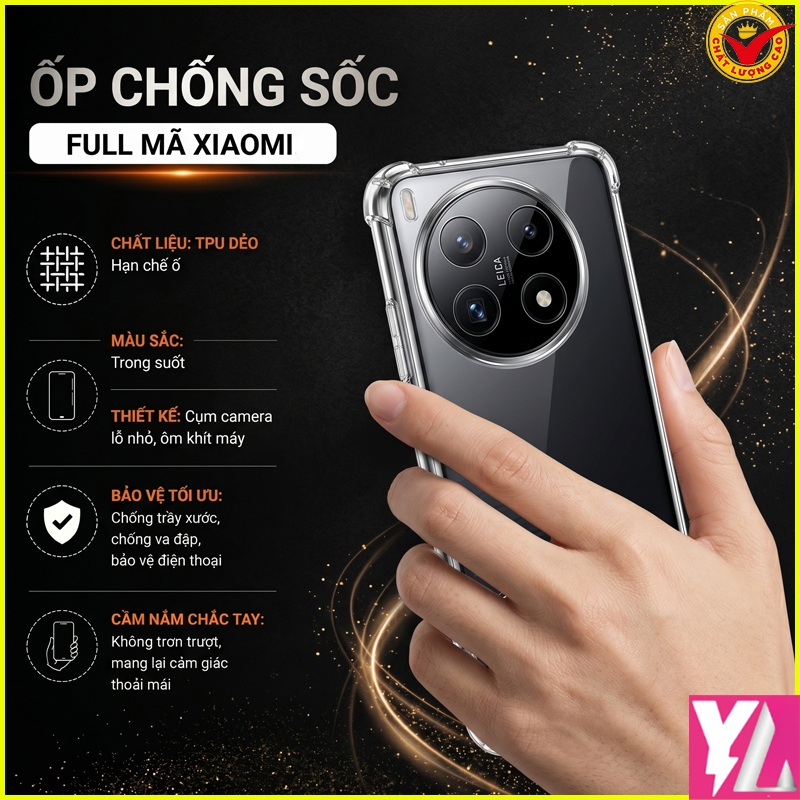 Ốp lưng Xiaomi Mi 10/ Mi 10 Pro/ Mi 10s/ Mi 10 lite ...chống sốc trong suốt hạn chế ố vàng