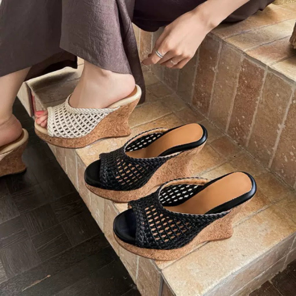 🍧 ORDER 🍧 Giày quai ngang laze mũi nhọn đế xuồng 10cm 34-39