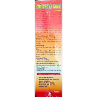 Chỉ thống linh Chánh Đại 100ml hạn mới