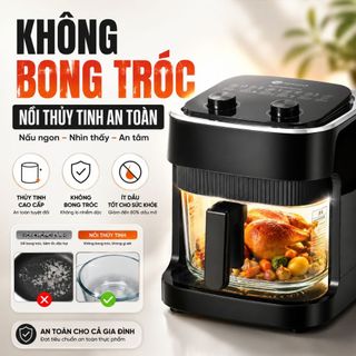 Nồi chiên không dầu điện tử mishio mk165 9l – màu đen