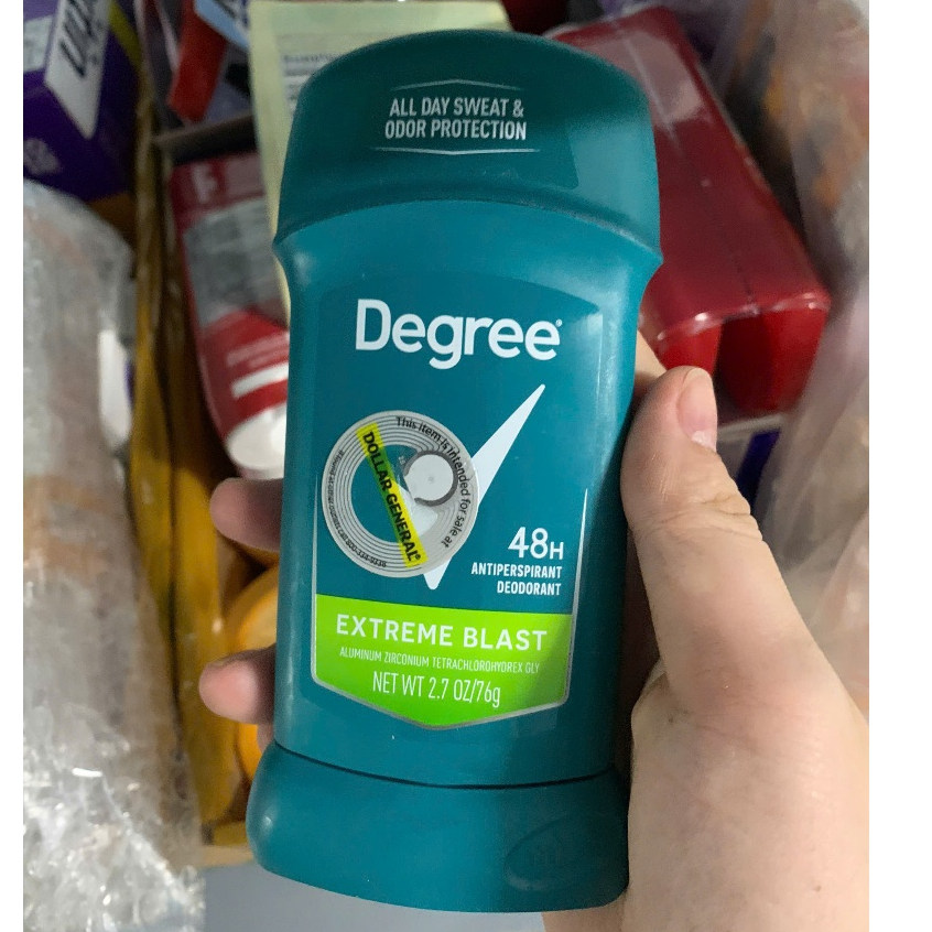 (Hàng Mỹ) Sáp lăn khử mùi Degree 48 Hour Antiperspirant Deodorant Extreme Blast 76gr
