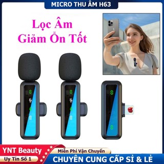 [MẪU MỚI] Mic Thu Âm H63 Lọc Âm Giảm Tiếng Ồn cực Tốt,Thu Xa Lên Tới 20m, Pin Lâu - Bản Pro