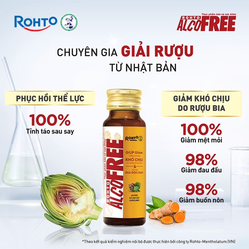 Thực phẩm bảo vệ sức khỏe ALCOFREE hỗ trợ giải rượu (tùy chọn)