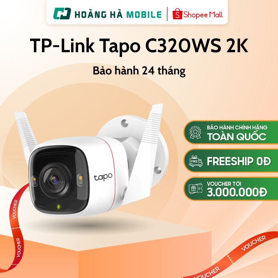 Camera Wifi ngoài trời TP-Link Tapo C320WS 2K - Chính hãng