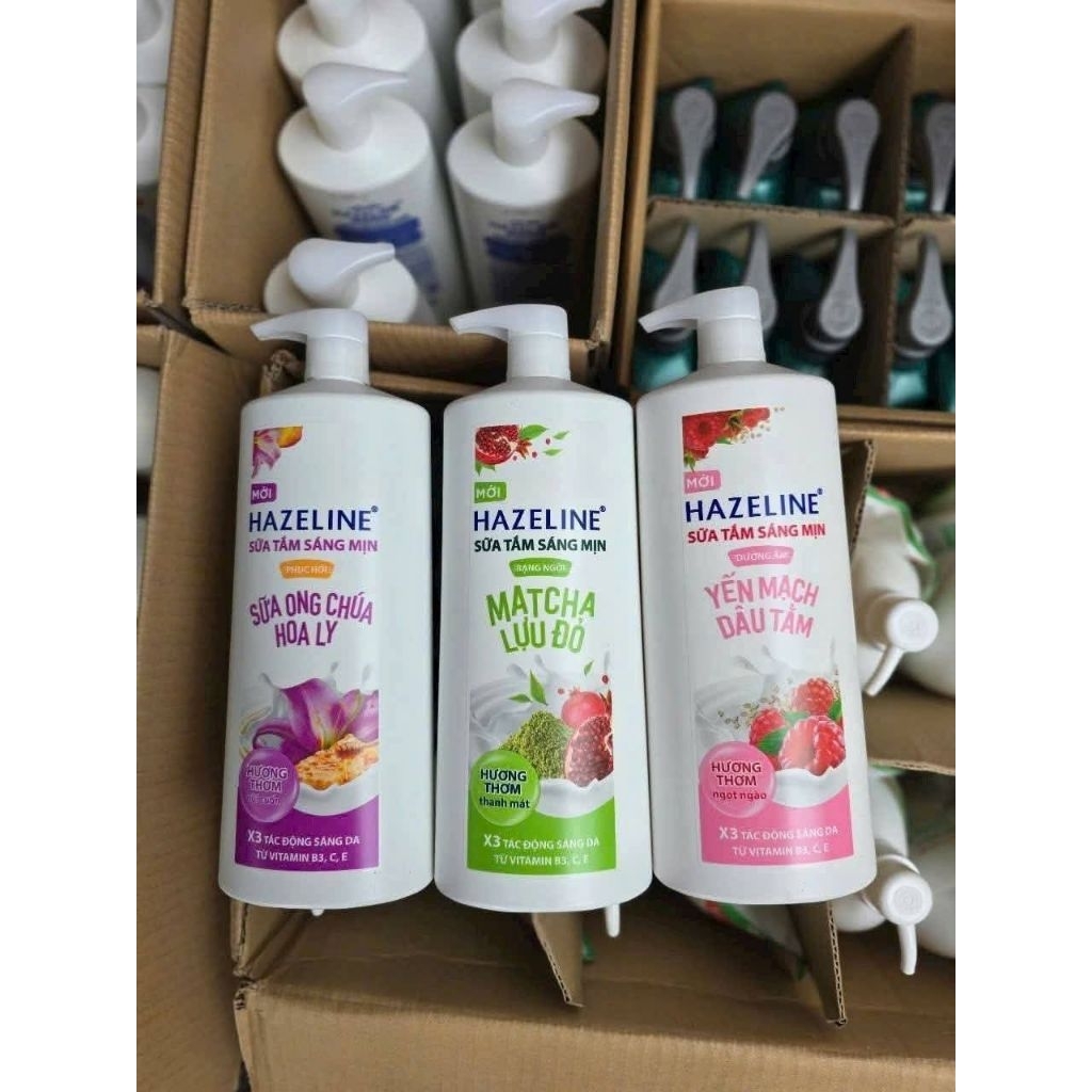 🍀HAZELINE SỮA TẮM SÁNG MỊN 1kg. Chính Hãng