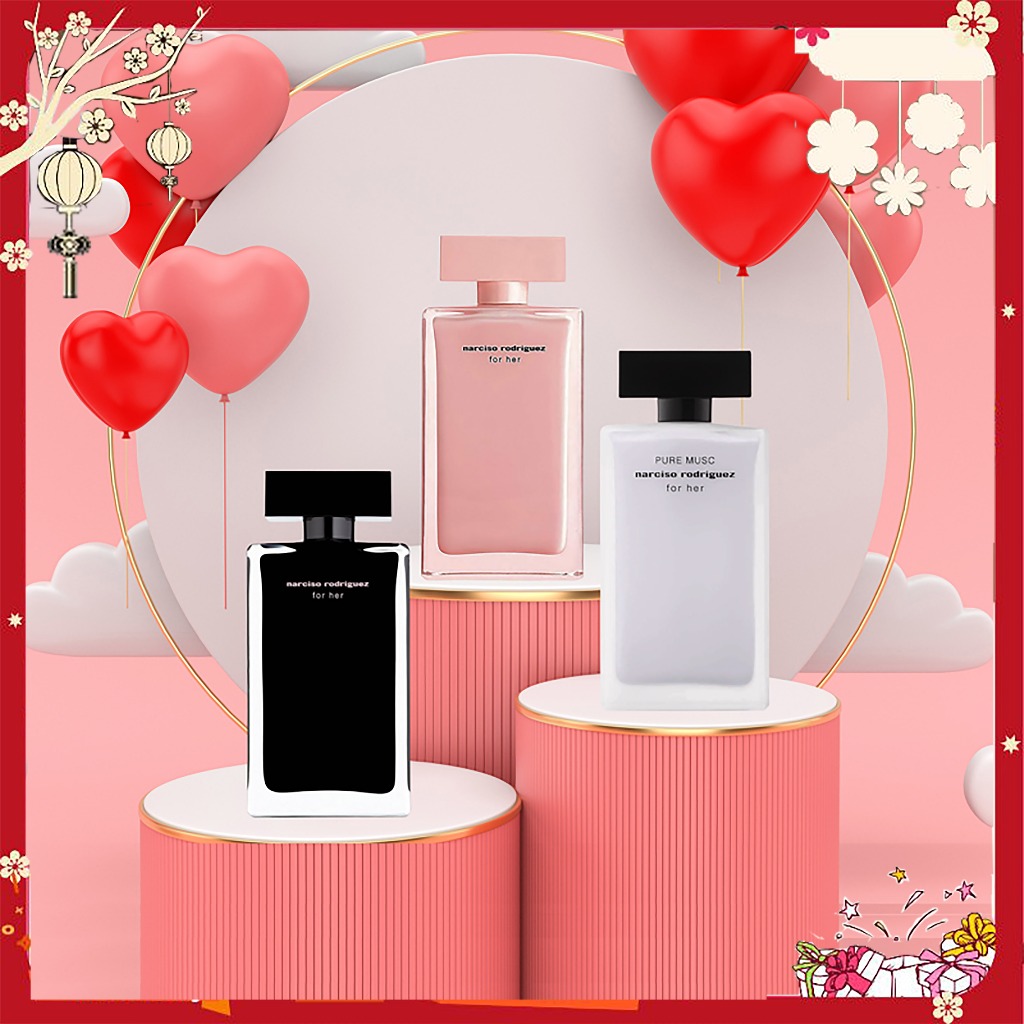 Nước Hoa 𝑵𝒂𝒓𝒄𝒊𝒔𝒐 𝑹𝒐𝒅𝒓𝒊𝒈𝒖𝒆𝒛 𝑭𝒐𝒓 𝑯𝒆𝒓 𝑬𝒅𝒑 /𝑬𝒅𝒕 / 𝑷𝒖𝒓𝒆 𝑴𝒖𝒔𝒄 / 𝑭𝒐𝒓𝒆𝒗𝒆𝒓