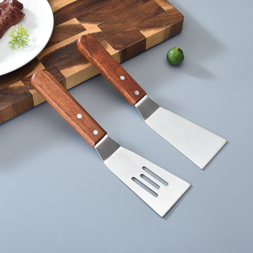 Xẻng xúc đỡ pizza inox cán gỗ